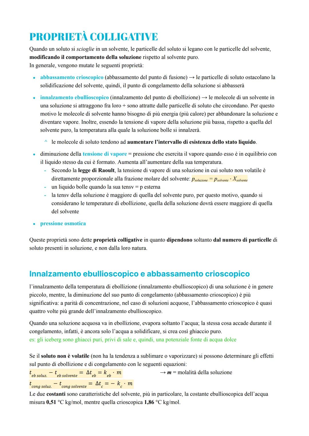 # SOLUZIONI
soluzione = miscuglio omogeneo che può essere solido, liquido o gassoso. solvente + soluto
solvente = componente della soluzion