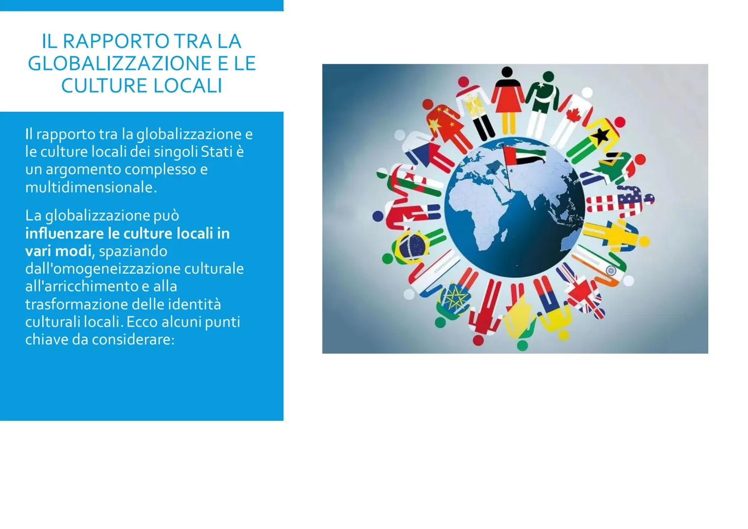 LA GLOBALIZZAZIONE
Elisa Agosti CHE COS'È LA GLOBALIZZAZIONE?
La globalizzazione è un processo che riguarda l'integrazione
e l'interconnessi