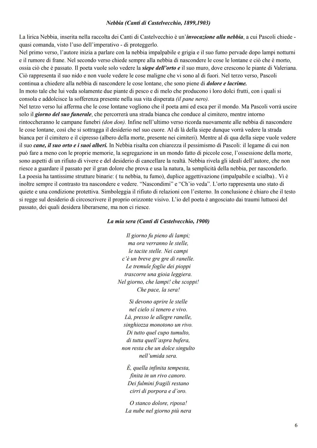 Giovanni Pascoli (1855-1912)
Giovanni Pascoli nacque il 31 dicembre 1855 e morì di cirrosi epatica nel 1912.
Pascoli infatti può essere rapp