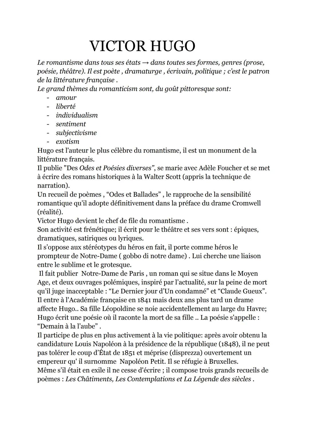 Hugo, Balzac, Stendhal