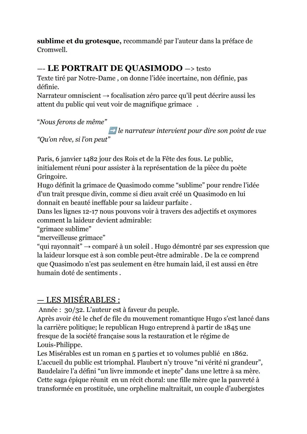 # VICTOR HUGO
Le romantisme dans tous ses états → dans toutes ses formes, genres (prose,
poésie, théâtre). Il est poète, dramaturge, écriva