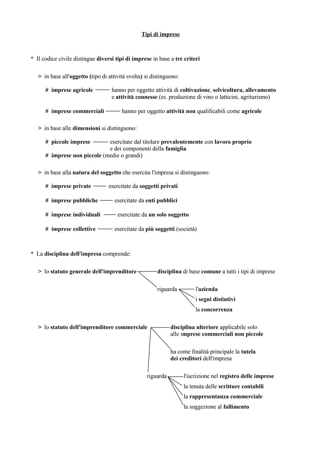 # L'impresa
* L'art. 2082 del codice civile definisce imprenditore "chi esercita professionalmente un'attività
economica organizzata al fin