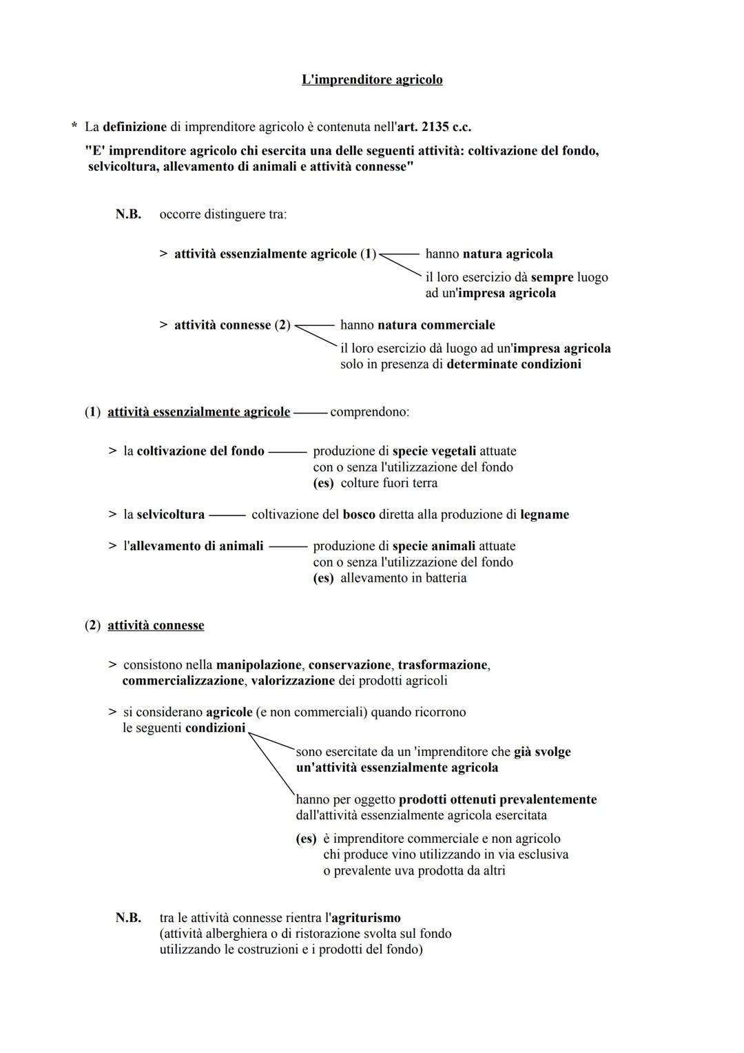 # L'impresa
* L'art. 2082 del codice civile definisce imprenditore "chi esercita professionalmente un'attività
economica organizzata al fin