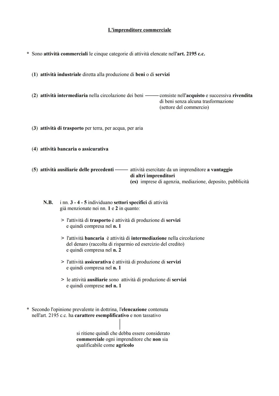 # L'impresa
* L'art. 2082 del codice civile definisce imprenditore "chi esercita professionalmente un'attività
economica organizzata al fin