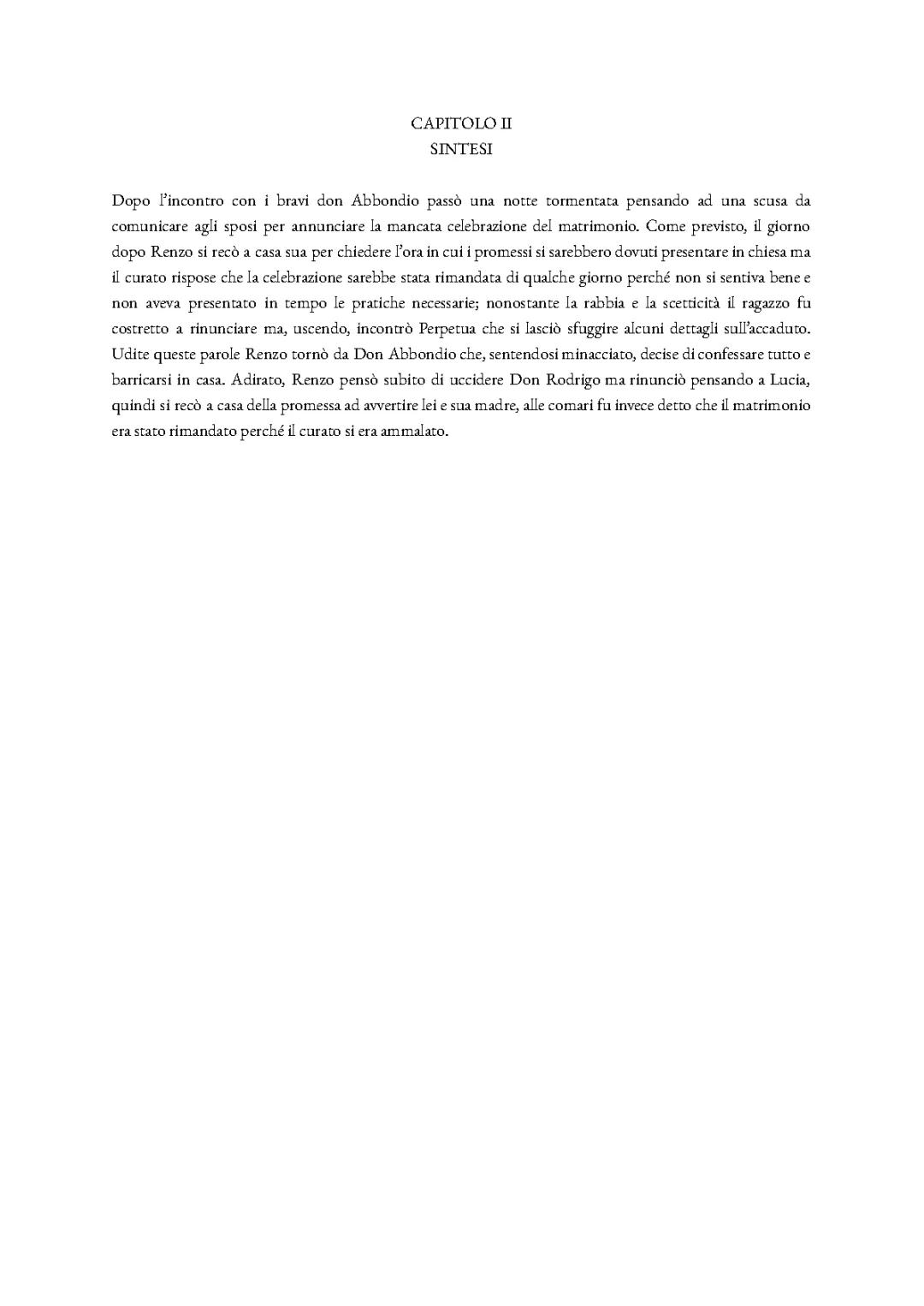 Promessi Sposi - Capitolo 2