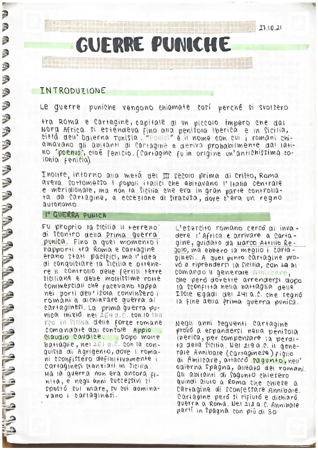 Prima e Seconda Guerra Punica