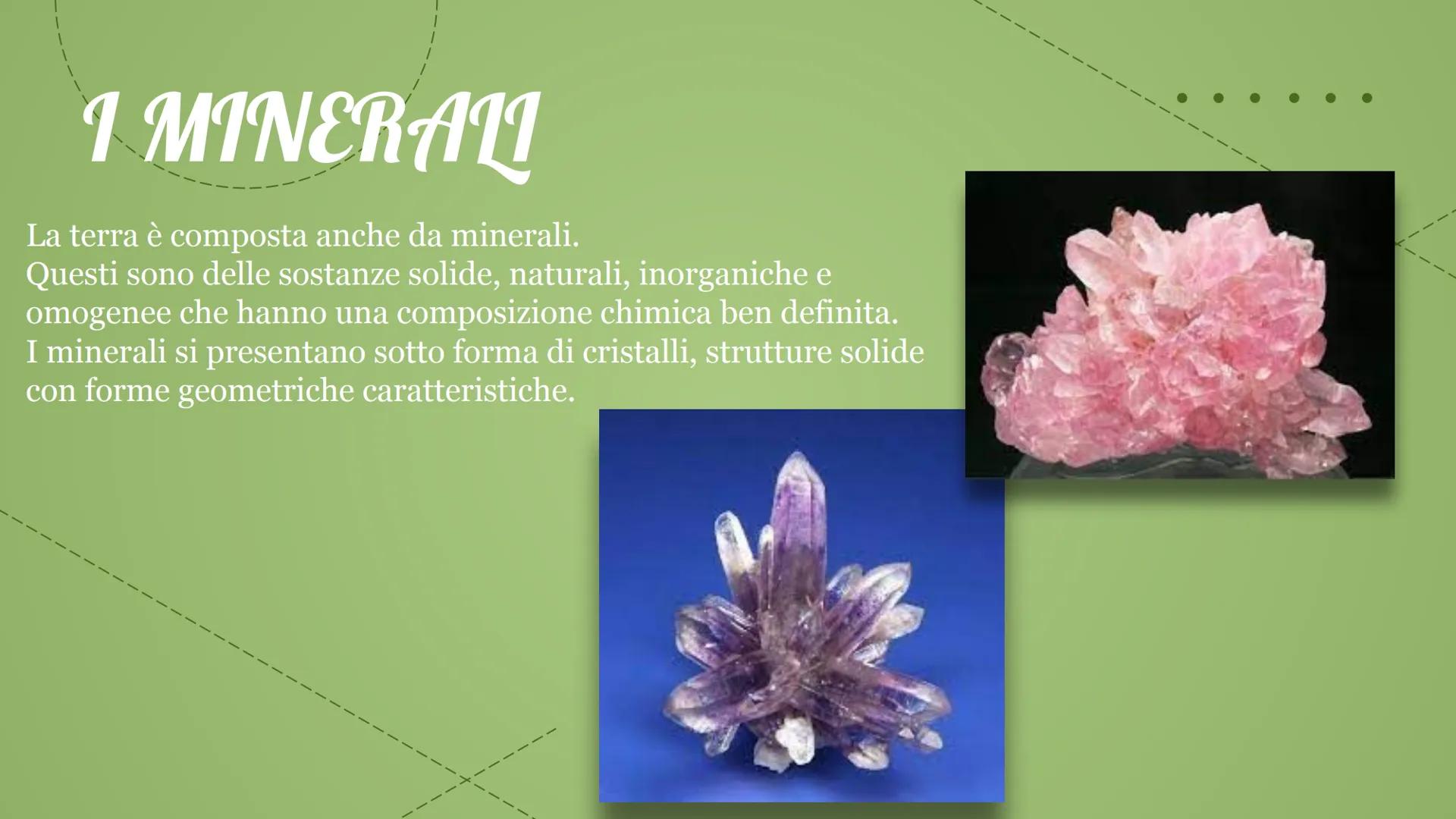 80
La struttura
della terra MANTELLO
La geologia studia l'origine, la composizione,
la struttura e le trasformazioni della terra.
CROSTA
TER