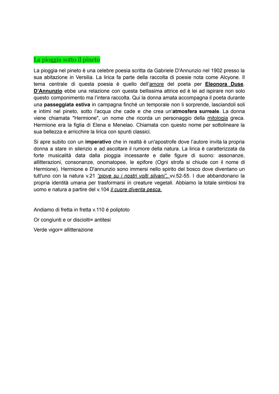 # Gabriele D'Annunzio (1863-1938)
Gabriele D'Annunzio nasce a Pescara nel 1863 da una famiglia benestante. Già dai primi
studi mostra subit