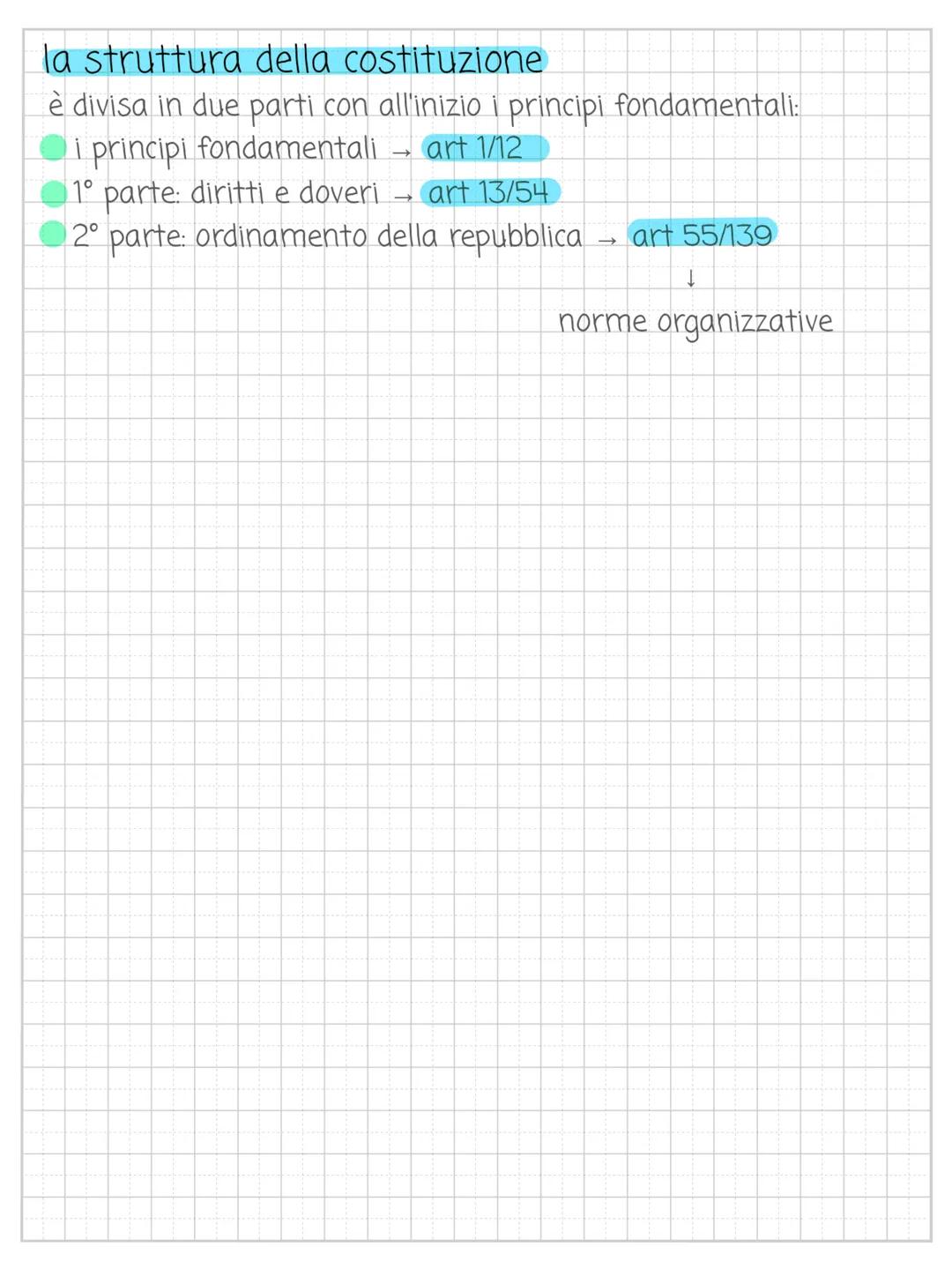 # LA COSTITUZIONE
confronto
Statuto Albertino
data → 1/01/1848
istituita da → Carlo Alberto di
Savoia
caratteristiche:
concessa ottriata (