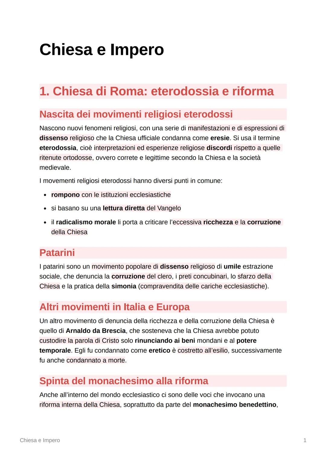 conflitto tra chiesa e impero: lotta per le investiture