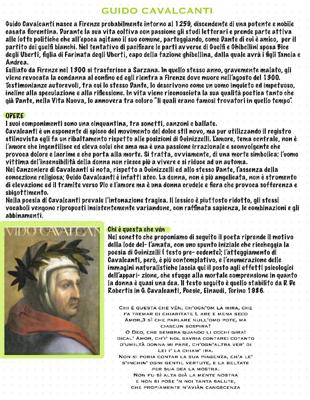 guido cavalcanti: tutto quello che c’è da sapere