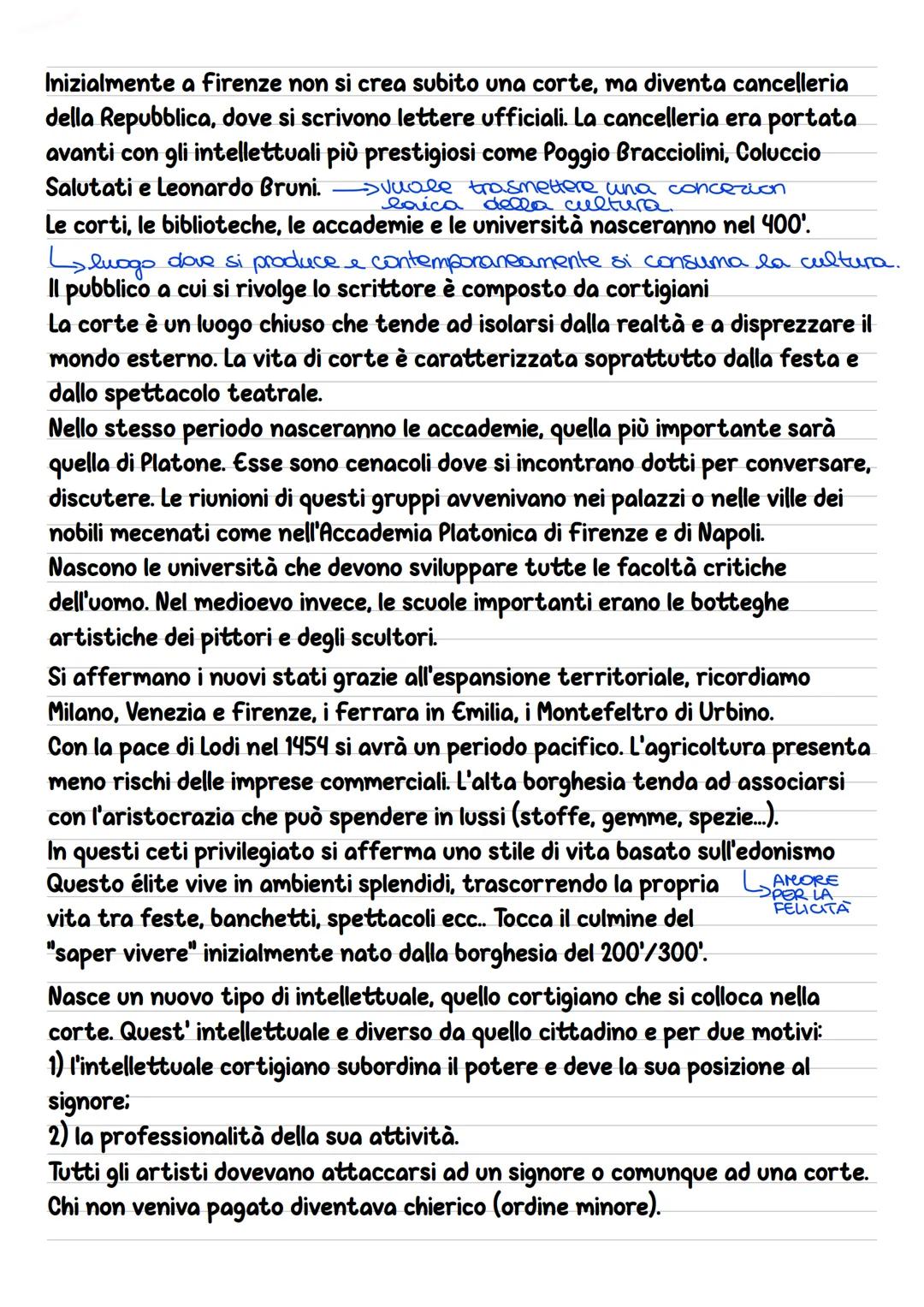 # Umanesimo e Rinascimento
Nel corso del 400' in Italia ha inizio una nuova era caratterizzata dal
Rinascimento (500) e dall'Umanesimo (400