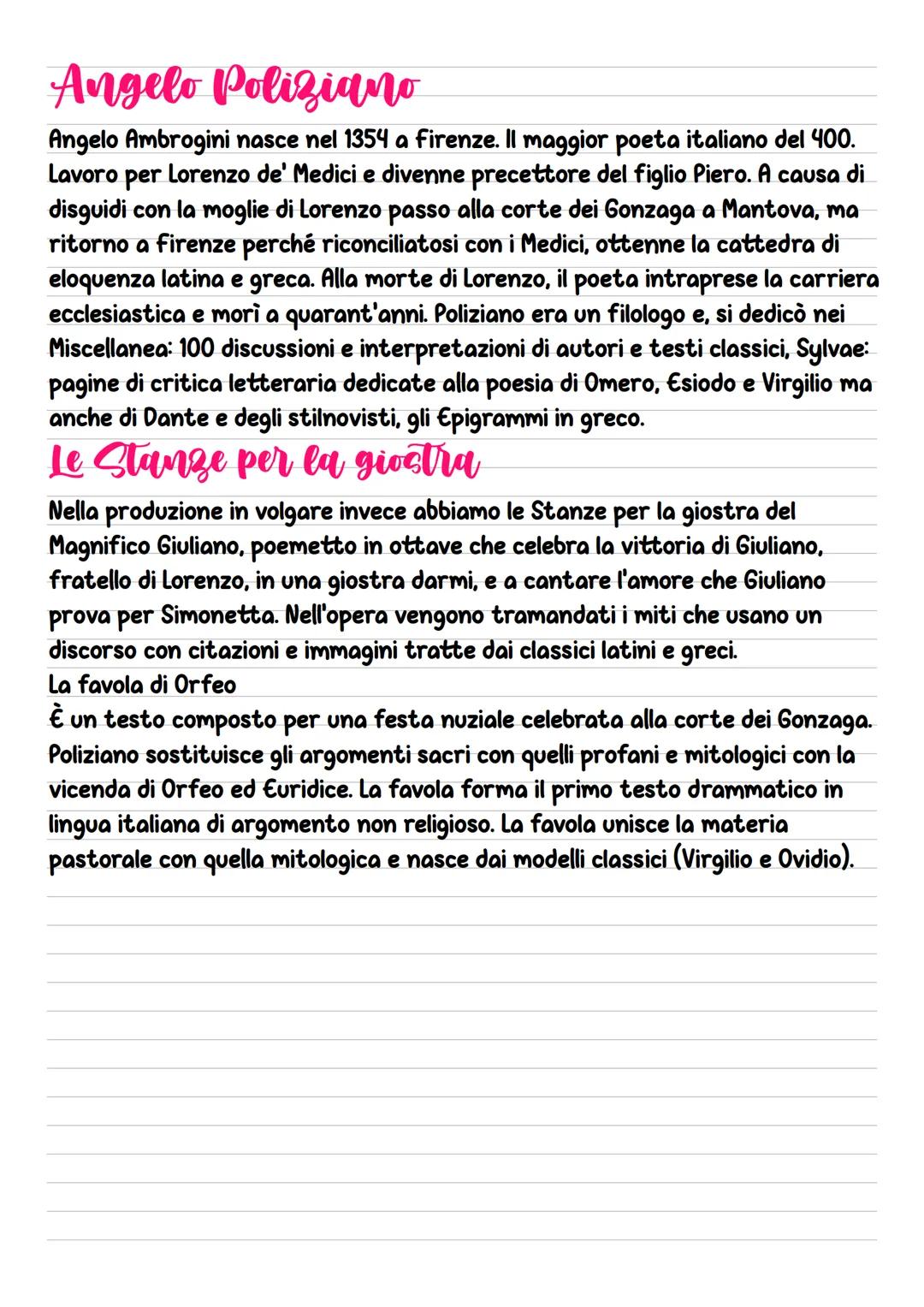 # Umanesimo e Rinascimento
Nel corso del 400' in Italia ha inizio una nuova era caratterizzata dal
Rinascimento (500) e dall'Umanesimo (400