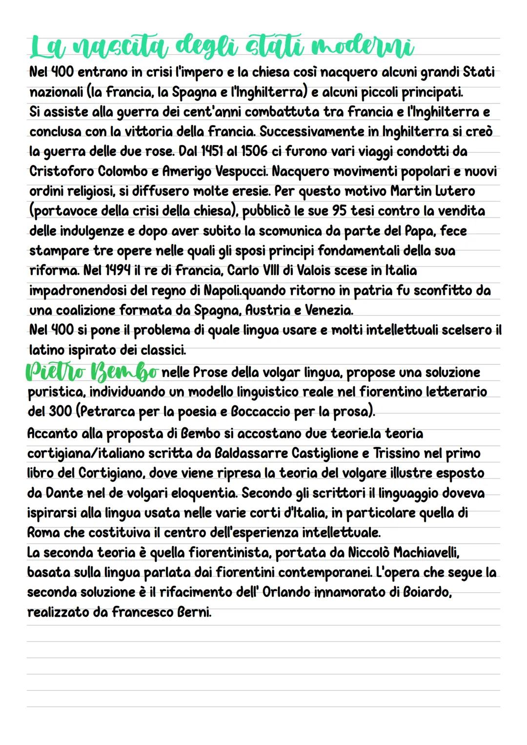 # Umanesimo e Rinascimento
Nel corso del 400' in Italia ha inizio una nuova era caratterizzata dal
Rinascimento (500) e dall'Umanesimo (400