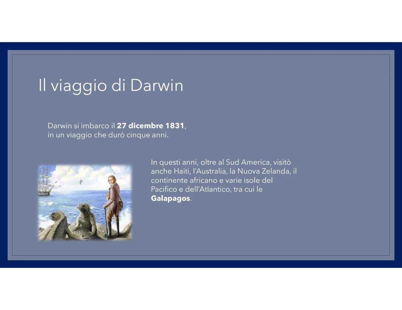 LA TEORIA
DELL'EVOLUZIONE La vita
Charles Darwin nacque a Shrewsbury il 12
febbraio 1809, da una famiglia borghese
e viene avviato agli stud