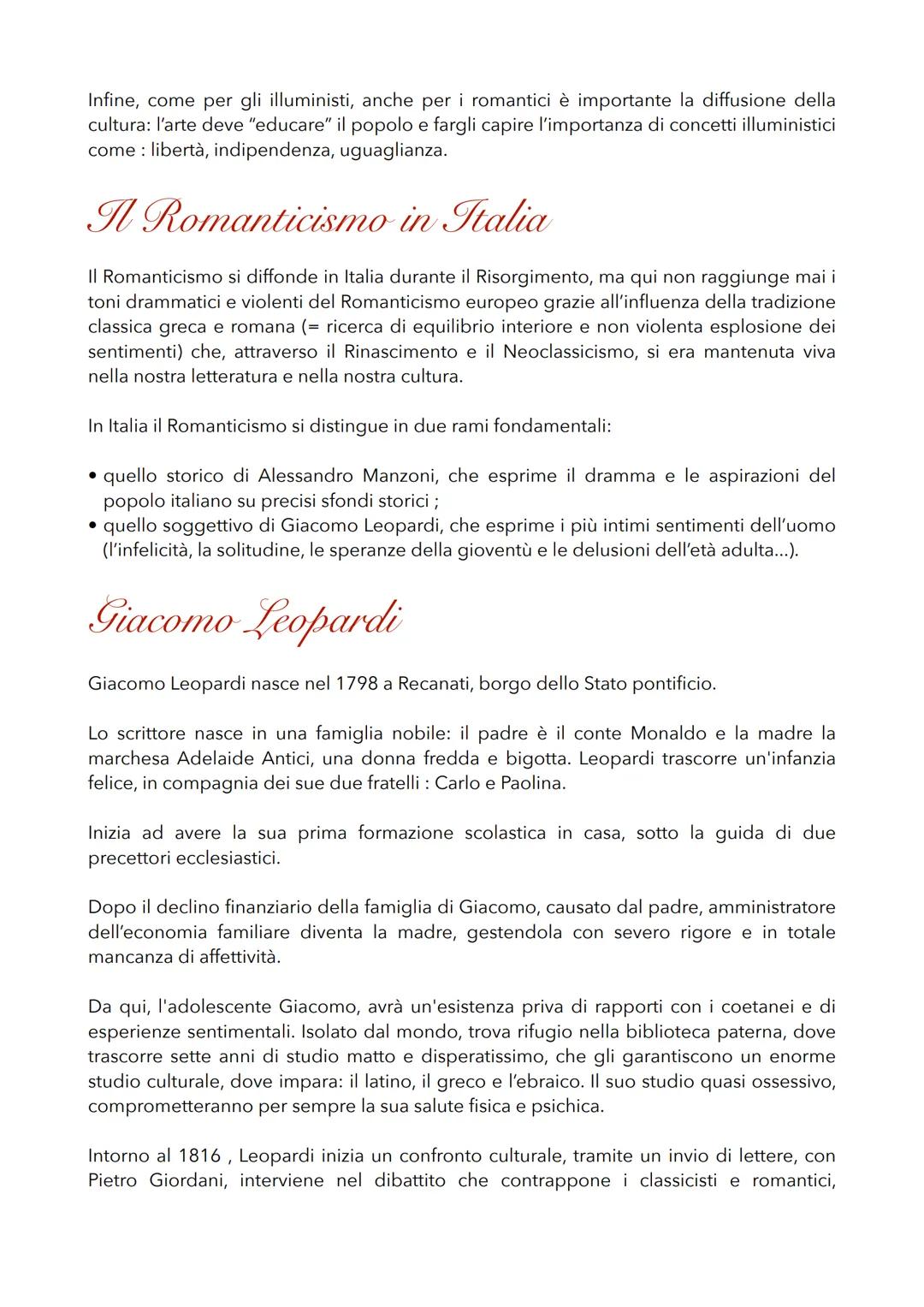 Aromanticismo (1798)
Verso la fine dell'età napoleonica, in varie zone d'Europa, inizia a svilupparsi un nuovo
movimento artistico, filosofi