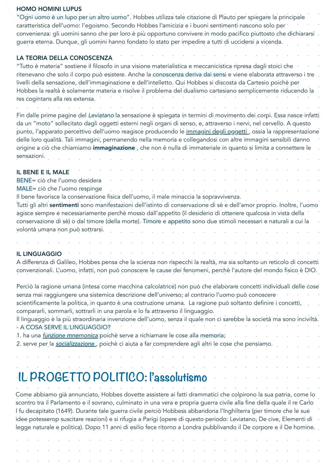 # Thomas Hobbes
VITA
Thomas Hobbes nasce a Westport in Ignhilterra il 5 aprile 1588. Frequenta la scuola della chiesa del suo paese, poi
u