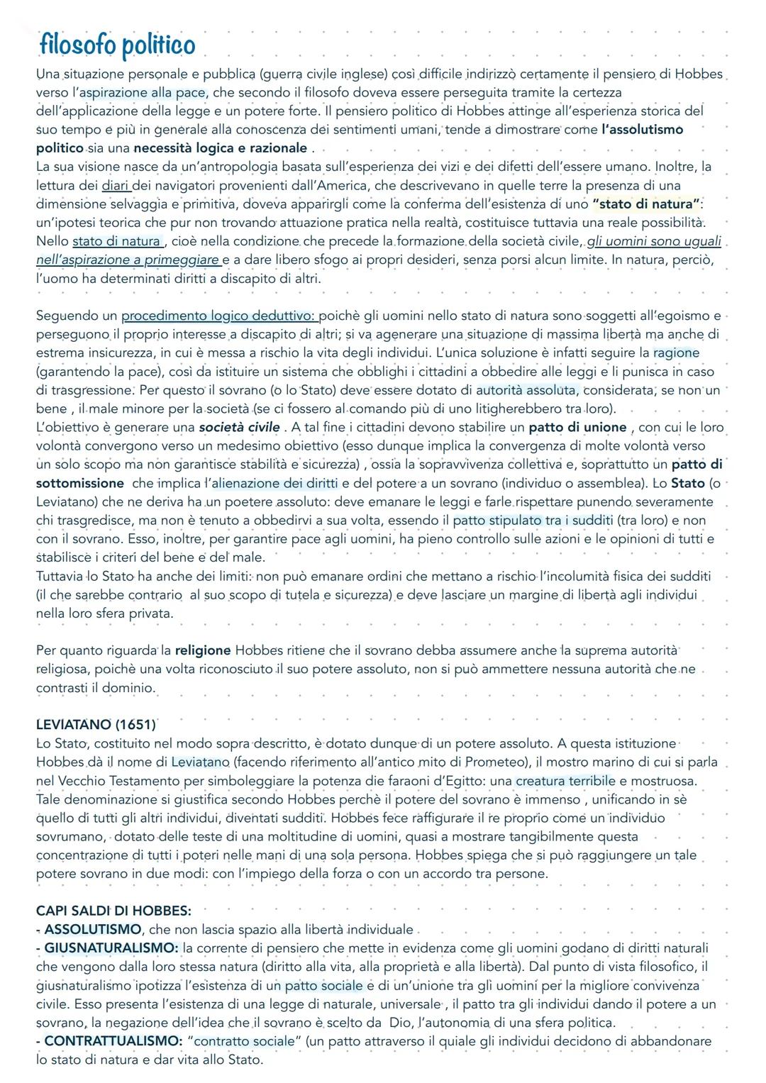 # Thomas Hobbes
VITA
Thomas Hobbes nasce a Westport in Ignhilterra il 5 aprile 1588. Frequenta la scuola della chiesa del suo paese, poi
u