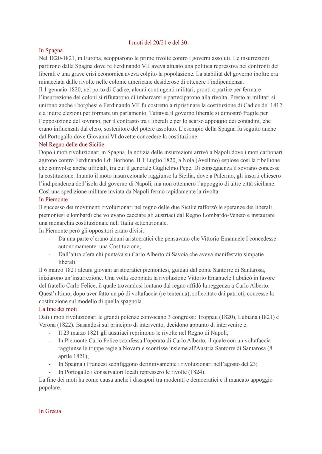 LA RESTAURAZIONE
La Rivoluzione Francese aveva dato voce alle istanze di strati della popolazione, borghesia e ceti
popolari, le cui rivendi