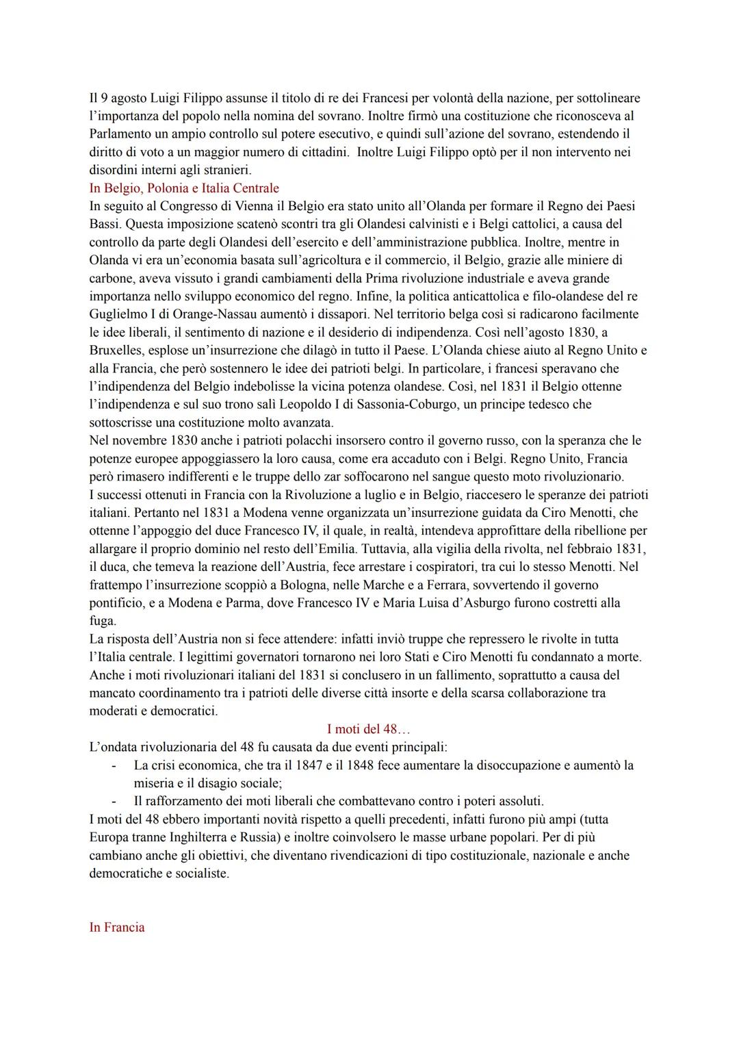 LA RESTAURAZIONE
La Rivoluzione Francese aveva dato voce alle istanze di strati della popolazione, borghesia e ceti
popolari, le cui rivendi