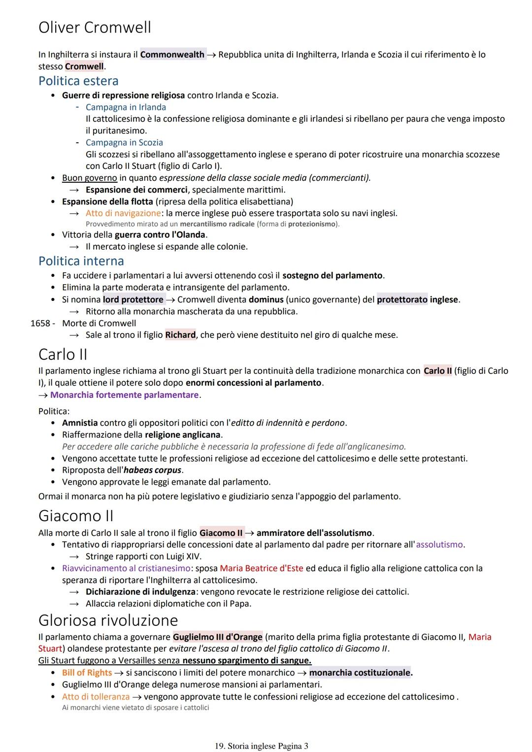 Giacomo I (1603 - 1625)
1503 - Morte di Elisabetta I→ fine dinastia Tudor e inizio della dinastia degli Stuart con Giacomo I.
Giacomo I è fi