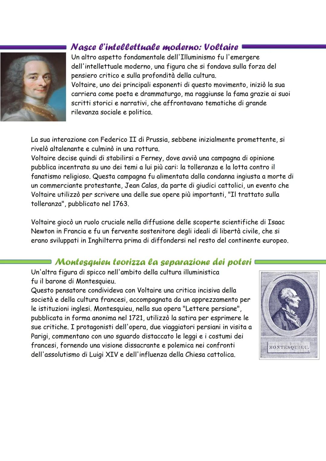 I cardini dell'illuminismo
L'Illuminismo è un movimento culturale e filosofico che si
sviluppò principalmente in Francia nel corso del XVIII