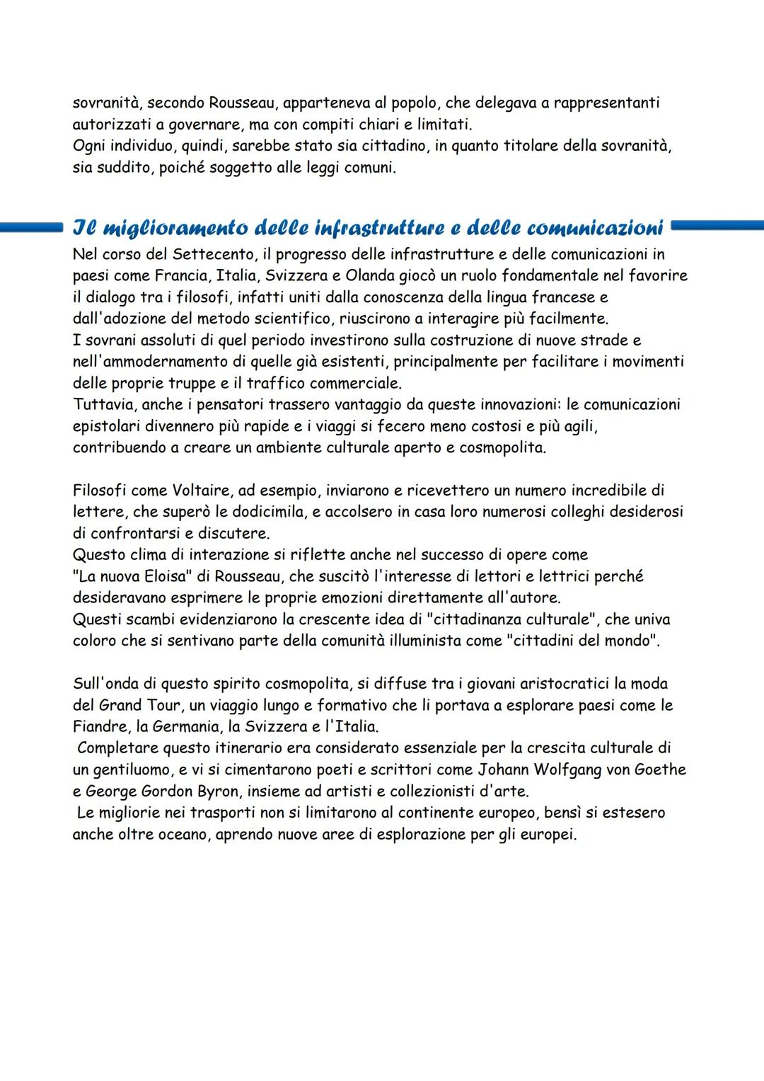 I cardini dell'illuminismo
L'Illuminismo è un movimento culturale e filosofico che si
sviluppò principalmente in Francia nel corso del XVIII