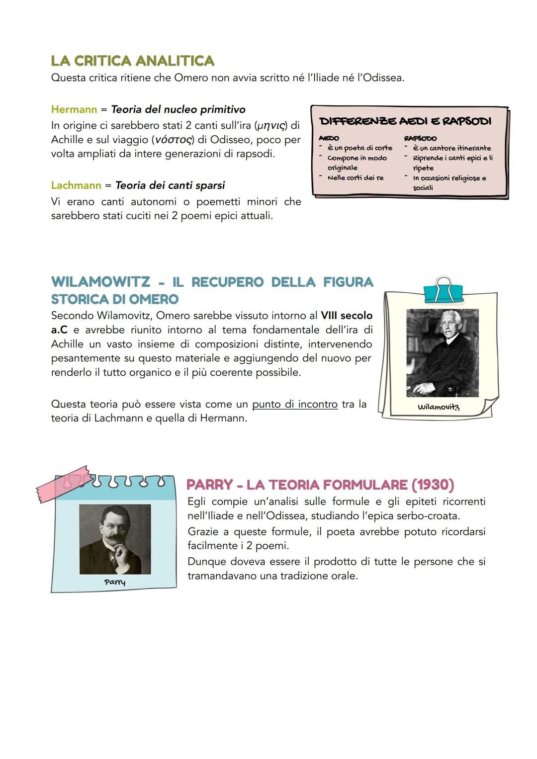La Questione Omerica
LA TRADIZIONE OMERICA
VII secolo a.C = Fissazione scritta dei 2 poemi sotto Pisistrato
III secolo a.C = Prime edizioni
