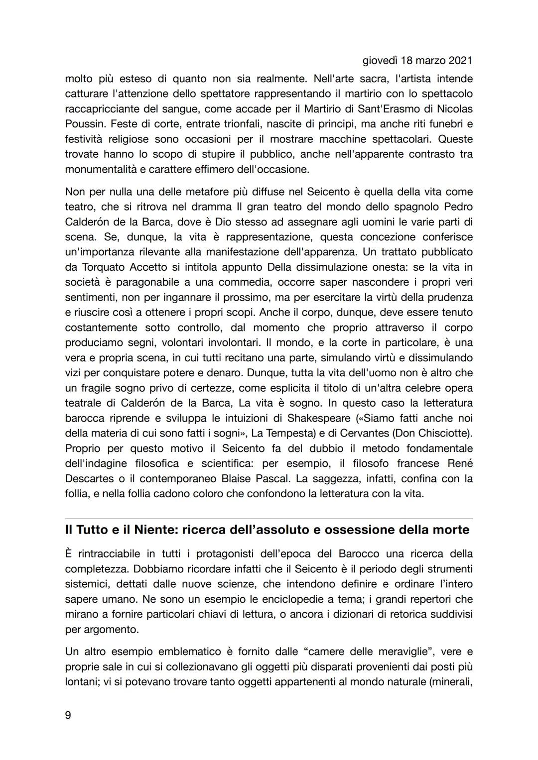 BAROCCO
giovedì 18 marzo 2021
Un'epoca di lotte e trasformazioni
Quadro demografico, sociale ed economico
Il Seicento è l'età del Barocco, u
