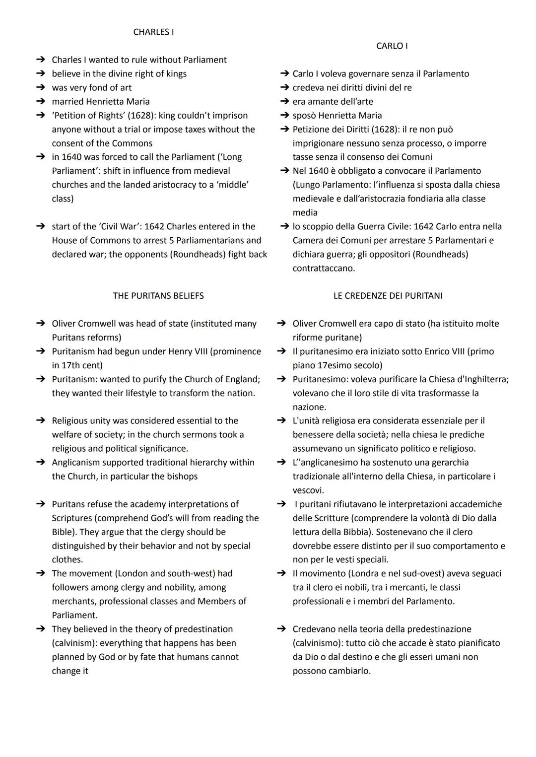 CHARLES I
→ Charles I wanted to rule without Parliament
→ believe in the divine right of kings
→was very fond of art
➜married Henrietta Mari