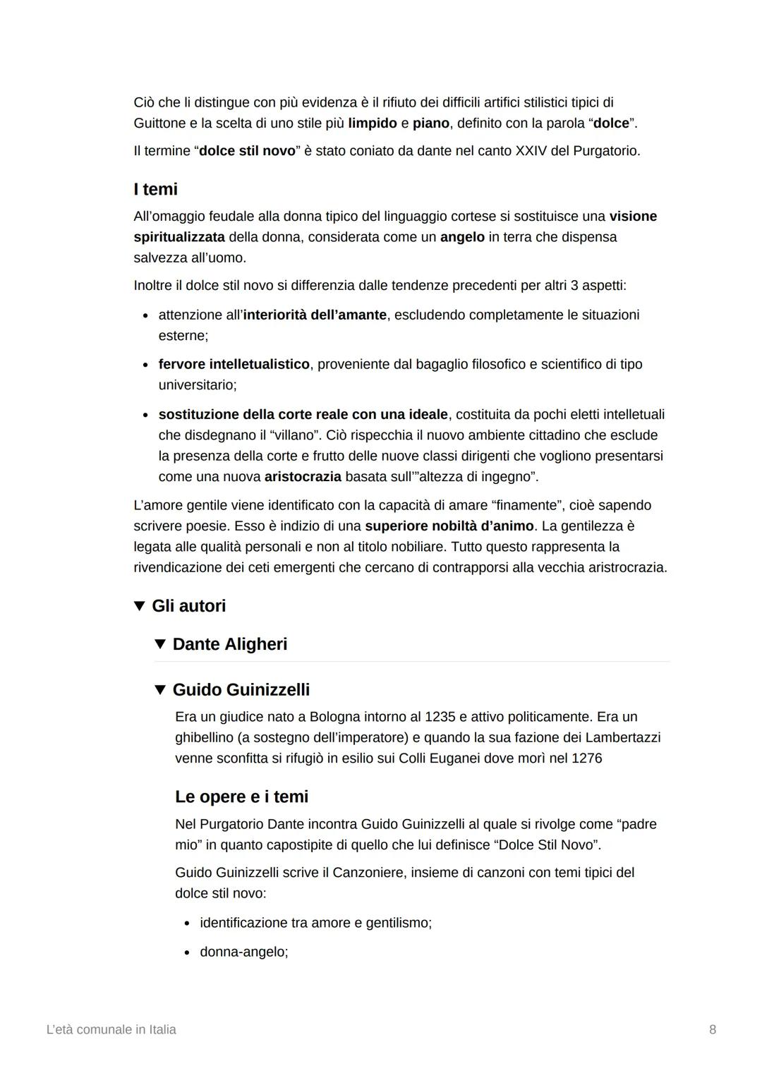 # L'età comunale in Italia
## Contesto
Lotta tra Guelfi e Ghibellini:
* Guelfi = fautori del Papato, si identifica con gli interessi de