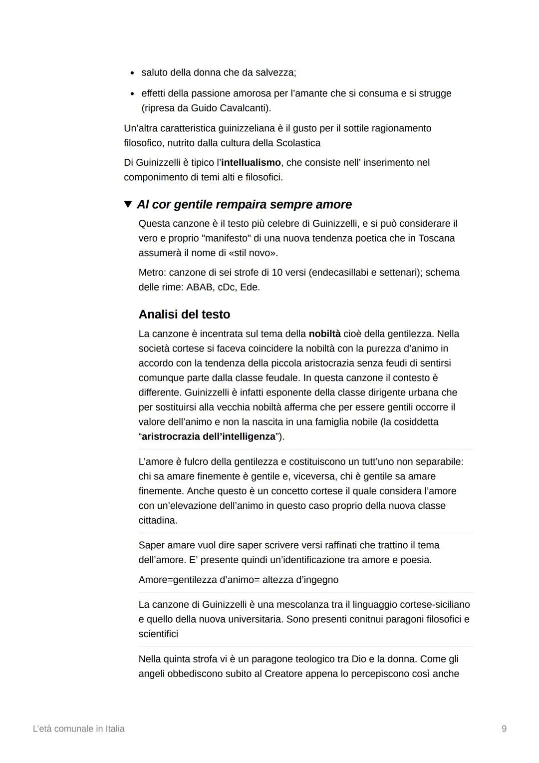 # L'età comunale in Italia
## Contesto
Lotta tra Guelfi e Ghibellini:
* Guelfi = fautori del Papato, si identifica con gli interessi de