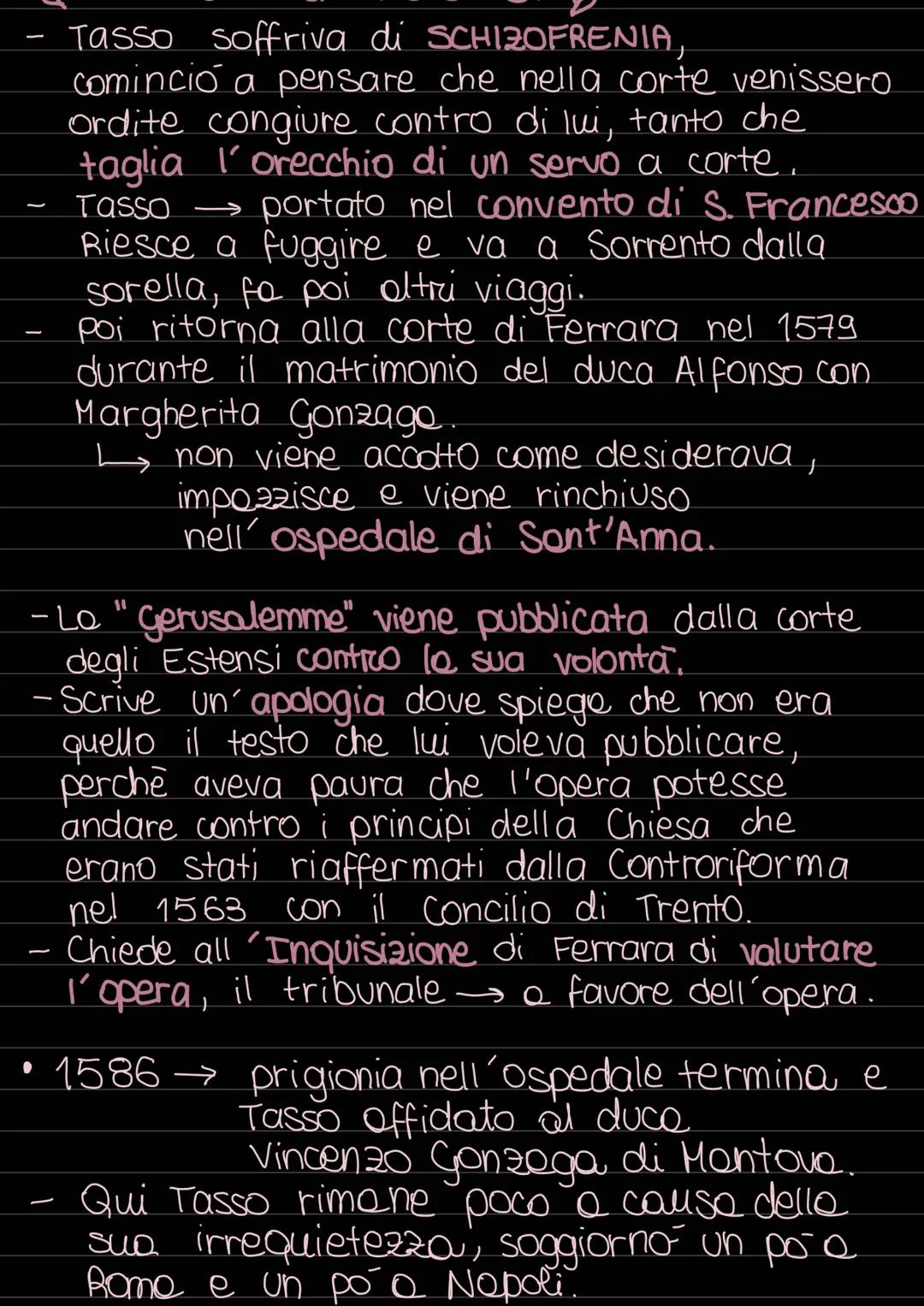 TORQUATO
LA VITA TASSO
Nasce a Sorrento 1'11 marzo 1544 da una famiglia
aristocratica.
• 1557 si trasferisce a Urbino alla corte dei della R