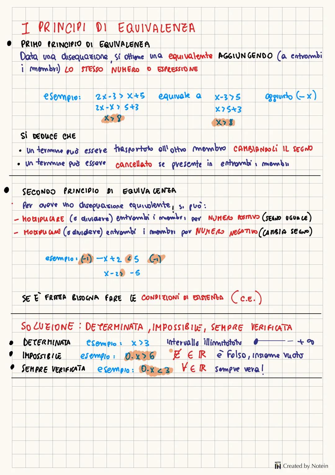 LE DISE QUAZIONI
< > Senso strett
< > senso largo
PROPRIETA
• MONOTONIA DELL' ADDIZIONE
Se si somma
UN numero POSITIVO NEGATIVO si ottene LO