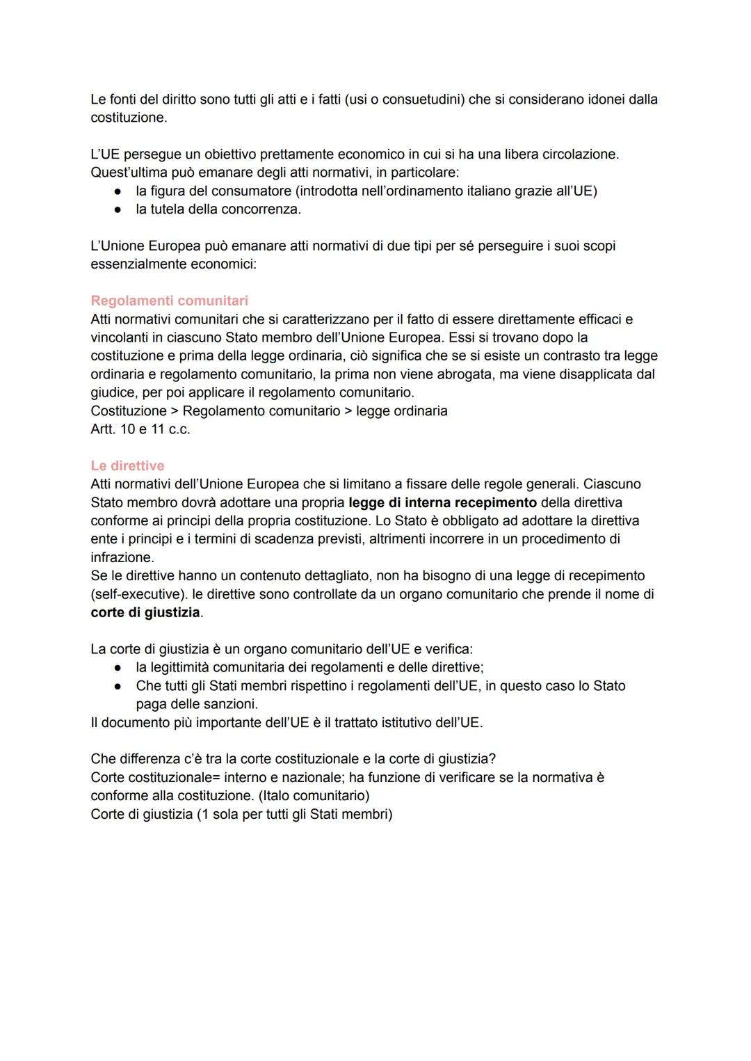 L'ordinamento giuridico
L'ordinamento giuridico è un insieme di principi di regole di condotta che mirano ad
organizzare un gruppo di person