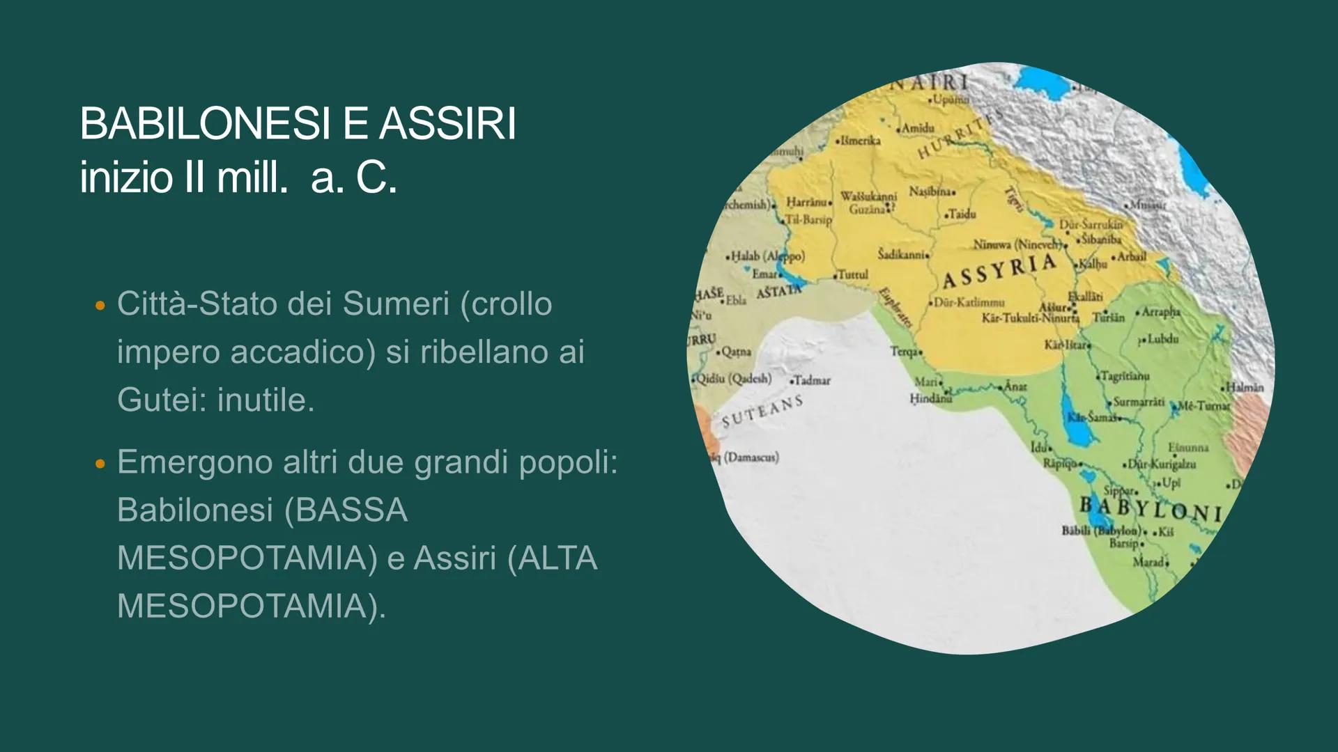 Aegean Ser
Black Sea
Mediterraneas Sea
Stout
Bed Sez
Diesel
Gespian Sep
Mesopotamia
Persian Gulf
Arabian Sea
Le civiltà
mesopotamiche
tra Ti