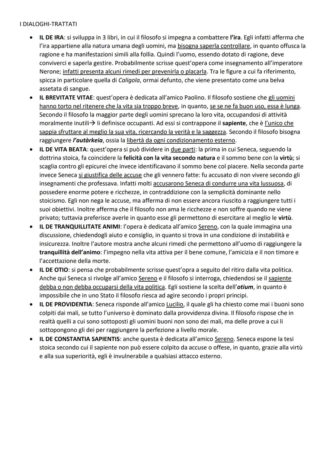 SENECA
Seneca nacque in Spagna nel 4 a.C. e apparteneva ad una ricca famiglia di rango equestre. Fu condotto
molto presto a Roma, dove studi