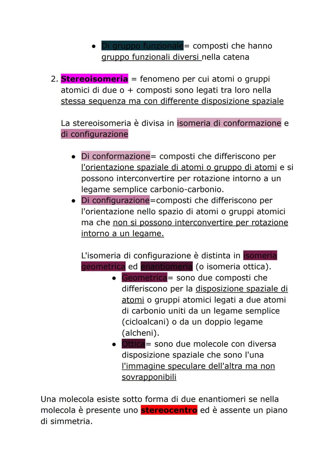 # Isomeria
Isomeria possibilità di rappresentare la formula molecolare
di un composto con due o più formule di struttura.
Sono detti isome