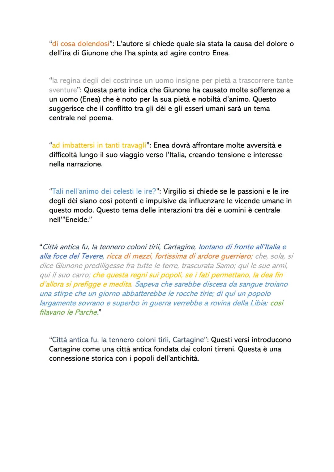 Eneide Proemio vv. 1-33
"Canto le armi e l'uomo che per primo dalle terre di Troia raggiunse esole
l'Italia per volere fato e le sponde lavi