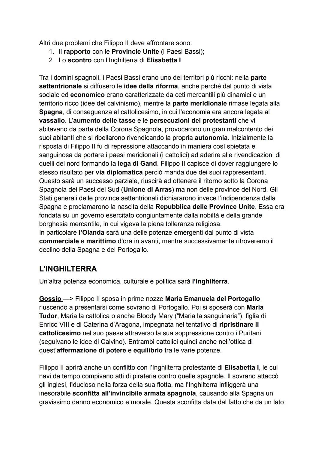 FILIPPO II
Filippo II, figlio di Carlo V, dopo che quest'ultimo abdica, ereditò la Corona
Spagnola, perciò i possedimenti spagnoli che compr