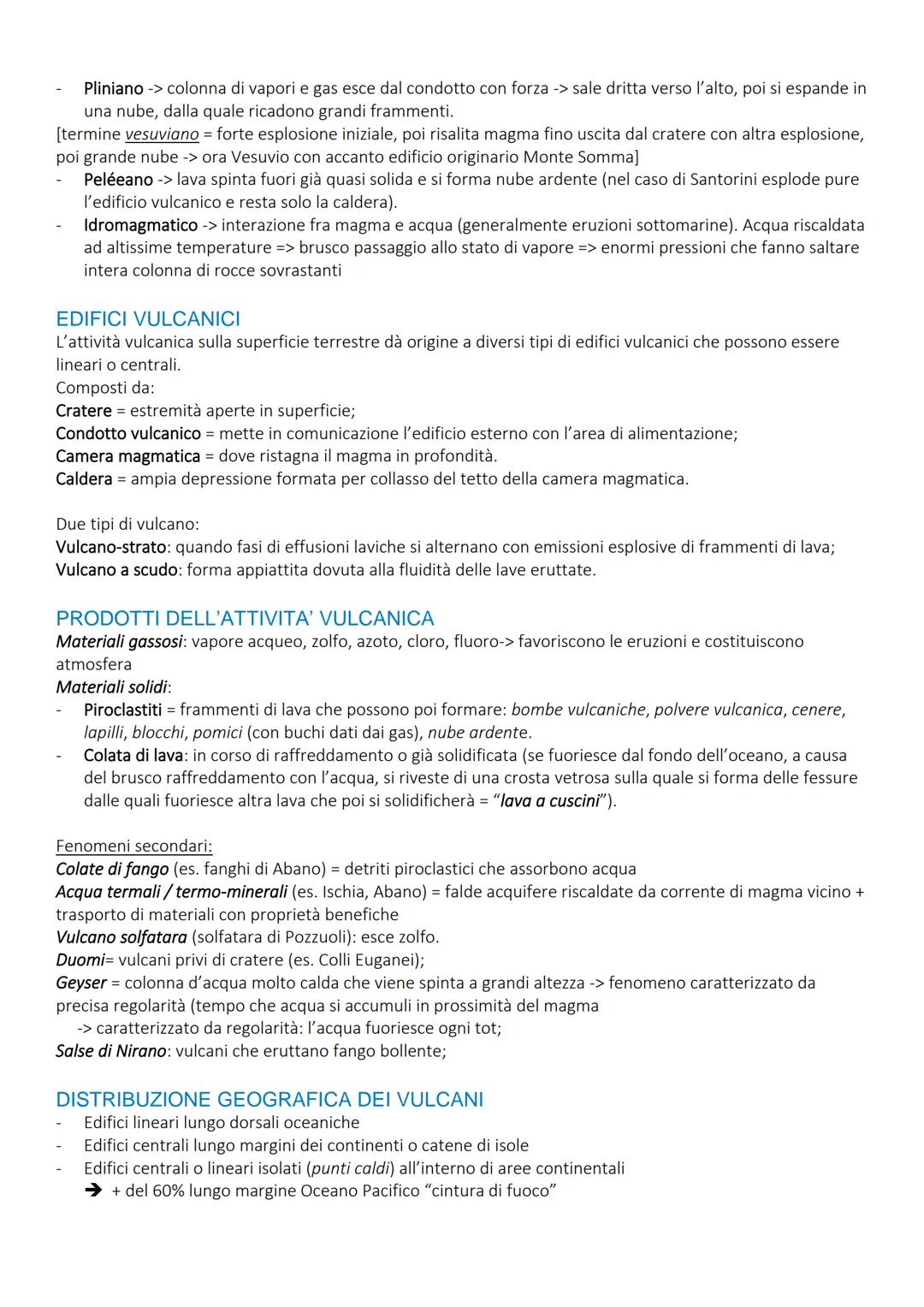 # IL VULCANISMO
Per quanto l'attività vulcanica si può manifestare in molteplici modi, il vulcanismo è un fenomeno unitario
che ha permesso