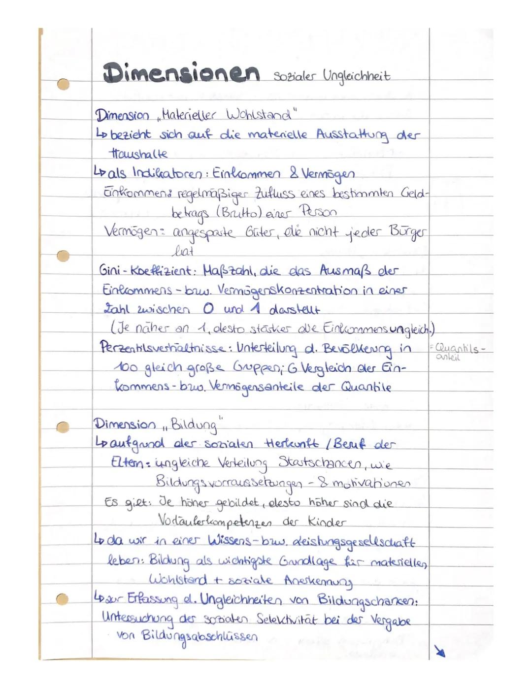 # Soziale Ungleichheit
Lo Definition: Soziale Ungleichheit
• dauerhaft ungleiche Verteilung von Ressourcen, die
im Rahmen einer Gesellscha