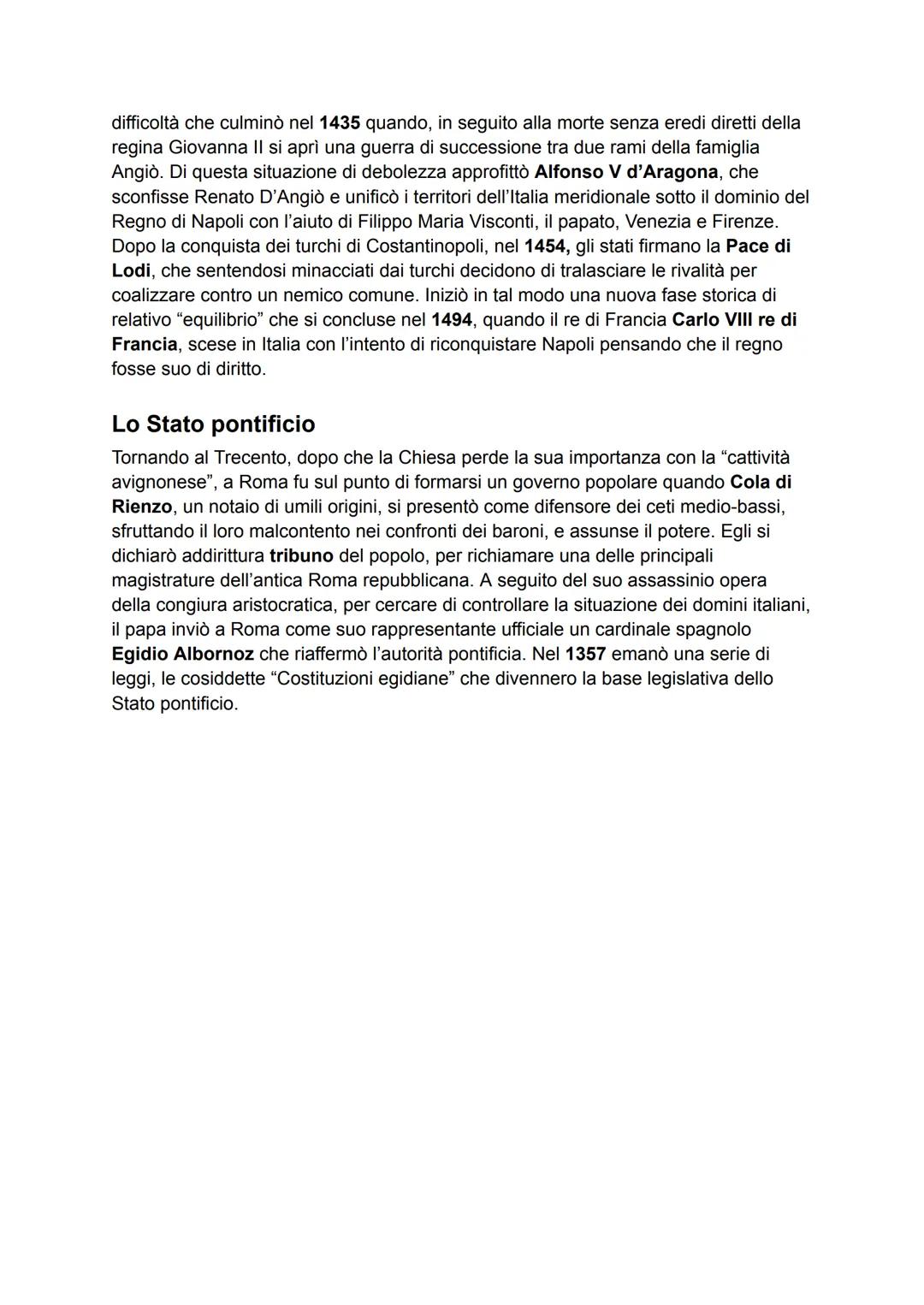 # SIGNORIE E STATI REGIONALI IN ITALIA FRA IL
TRECENTO E IL QUATTROCENTO
L'origine e l'affermazione delle signorie
Contesto: Parallelament