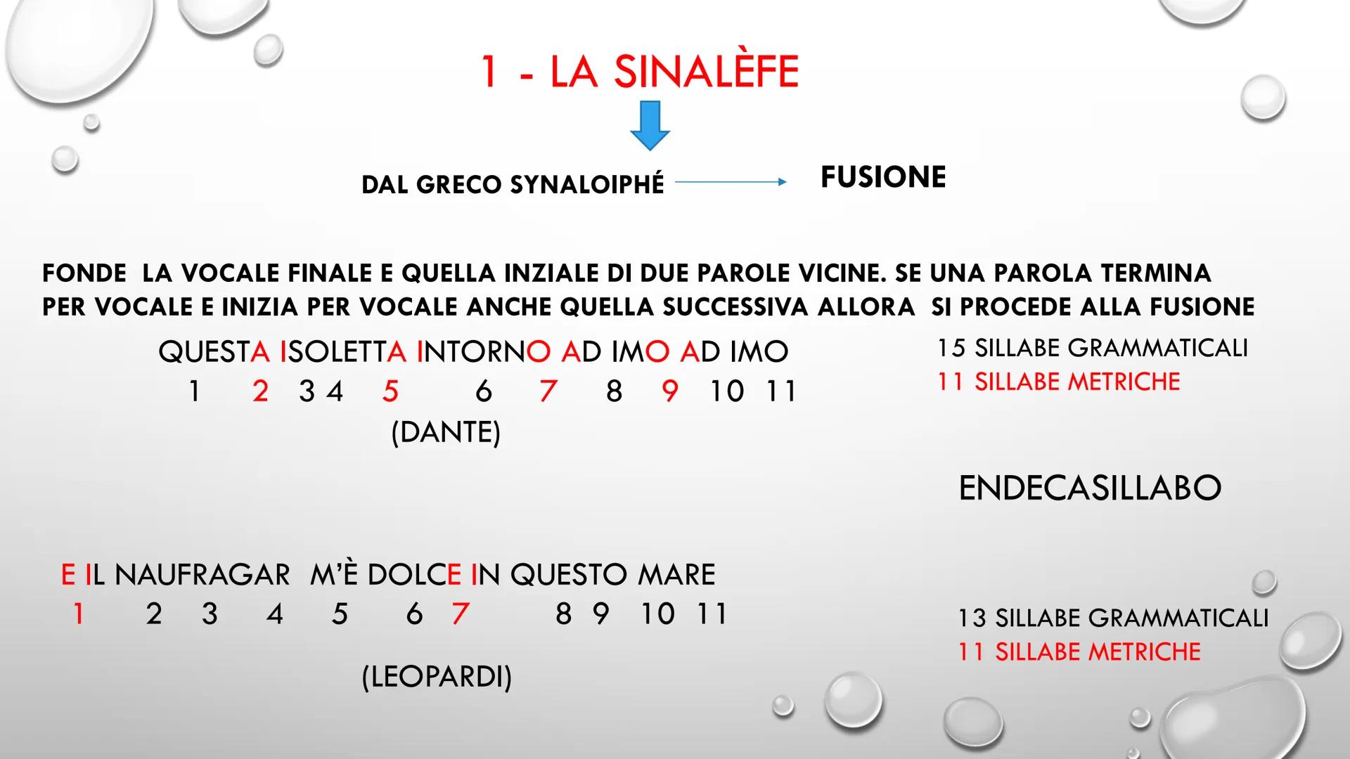 # LE FIGURE METRICHE # LE FIGURE METRICHE
PER CAPIRE LA STRUTTURA DI UNA POESIA NON SI GUARDA
SOLTANTO IN NUMERO DELLE SILLABE GRAMMATICALI