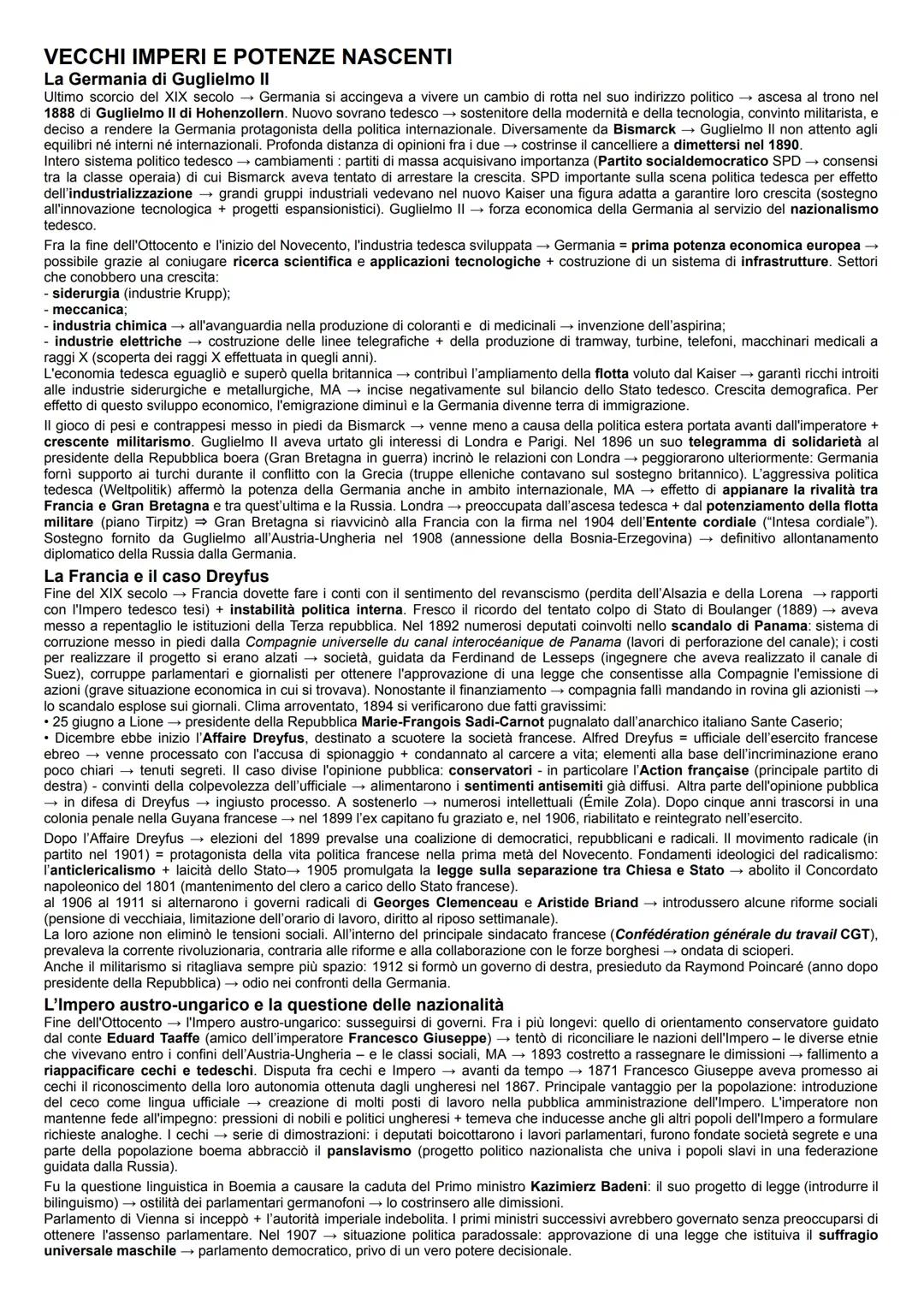 vecchi imperi e potenze nascenti