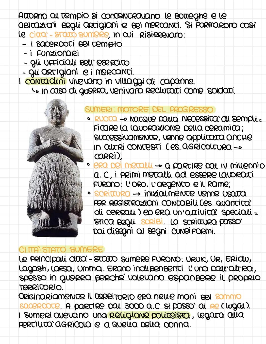 ¡ SUMERI
La mesopotamia (= TERRA in MOLLO ai Fiumi) era una pia -
NURA alluvionale formata dai fiumi TIGRi ed EUFRATE.
Nel Neolitico la part