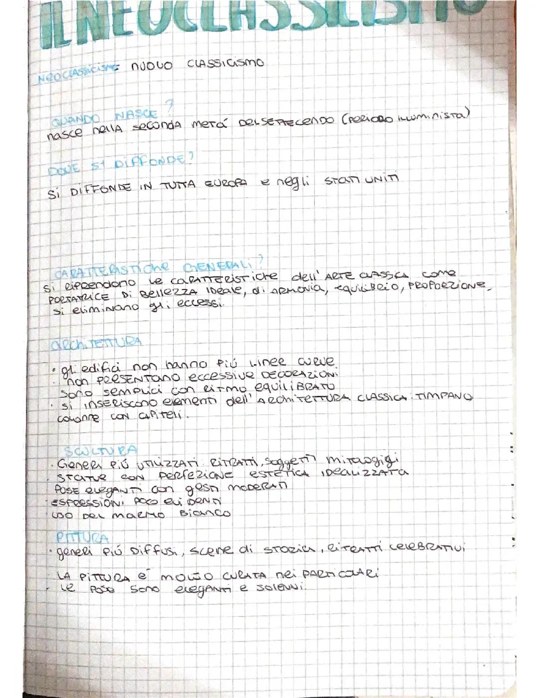 Il Neoclassicismo nell'Arte: Guida Semplice