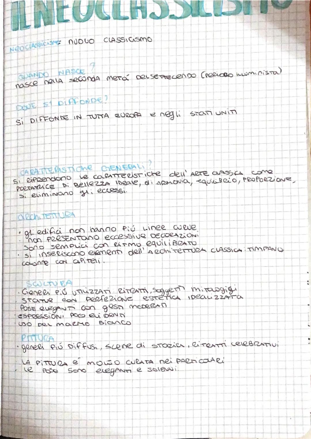 ILNE
NEOCLASSIC nuovo
CLASSICISMO
QUANDO
NASCE
nasce nella seconda metá DeLSERTECENDO (Periodo illuminista)
DOVE S DIFFONDE?
Si DIFFONDE IN