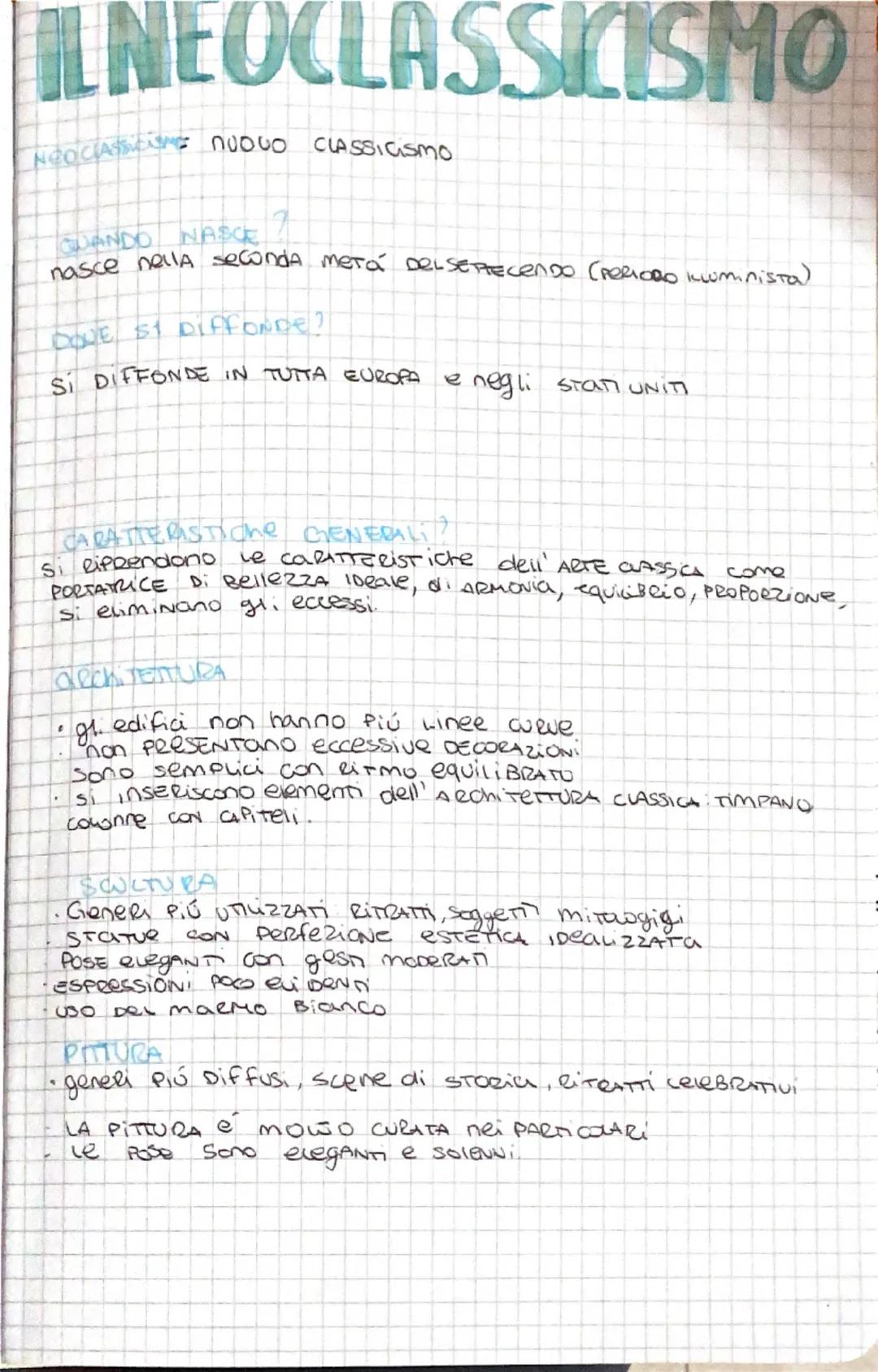 ILNE
NEOCLASSIC nuovo
CLASSICISMO
QUANDO
NASCE
nasce nella seconda metá DeLSERTECENDO (Periodo illuminista)
DOVE S DIFFONDE?
Si DIFFONDE IN