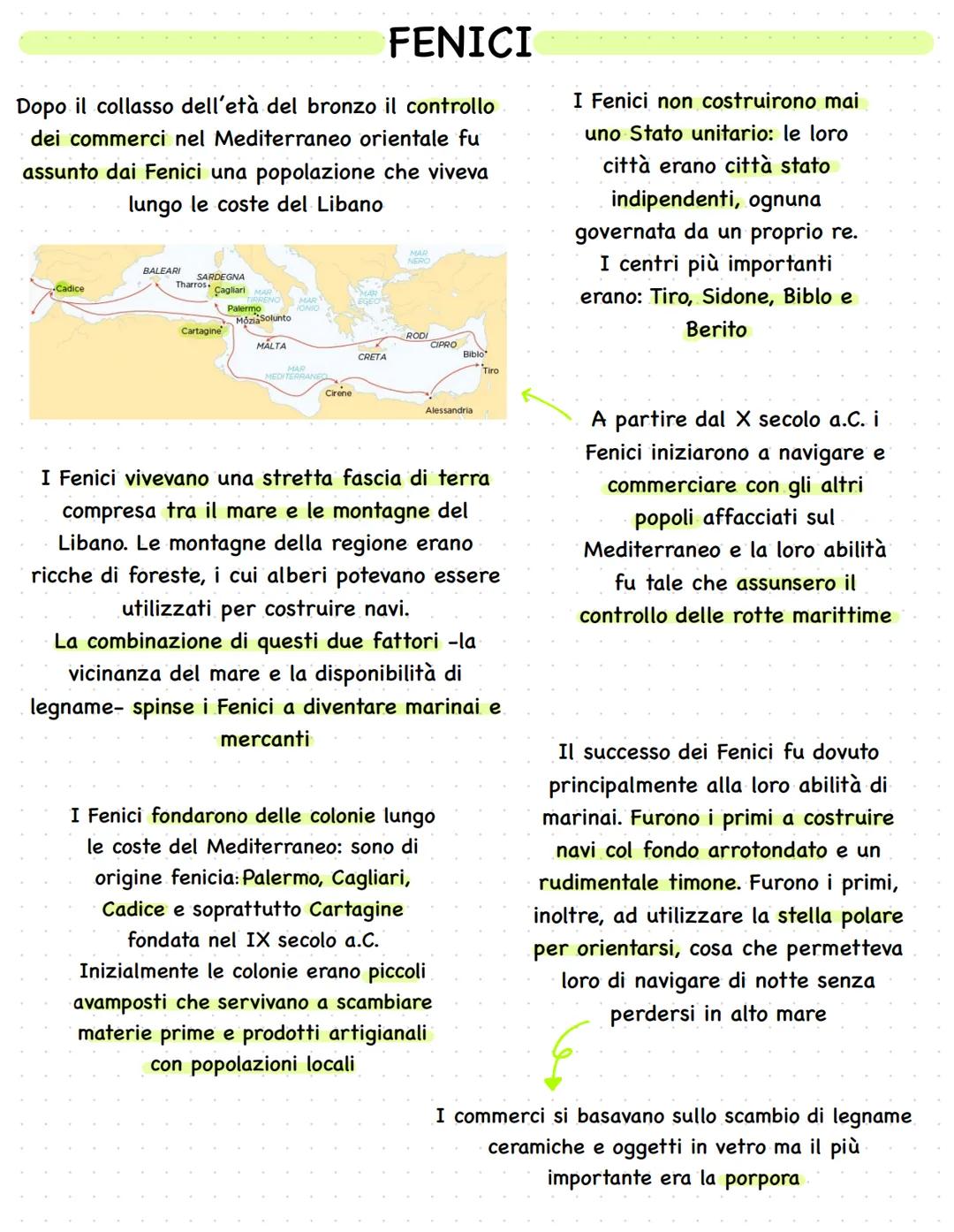 # FENICI
Dopo il collasso dell'etร del bronzo il controllo
dei commerci nel Mediterraneo orientale fu
assunto dai Fenici una popolazione ch